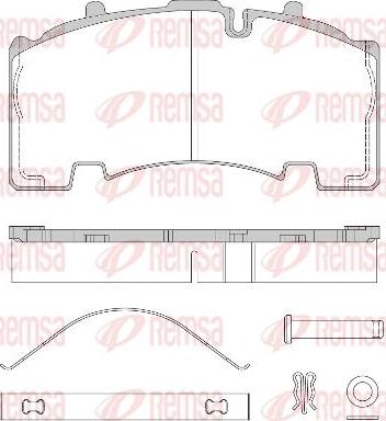 Kawe JCA1555.80 - Комплект спирачно феродо, дискови спирачки vvparts.bg