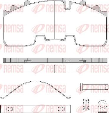 Kawe JCA1556.80 - Комплект спирачно феродо, дискови спирачки vvparts.bg