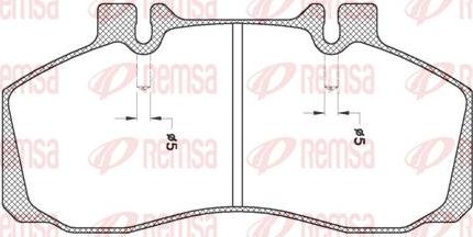 Kawe JCA245.20 - Комплект спирачно феродо, дискови спирачки vvparts.bg