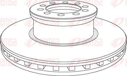 Kawe NCA1053.20 - Спирачен диск vvparts.bg