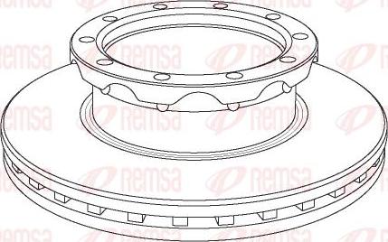 Kawe NCA1062.20 - Спирачен диск vvparts.bg