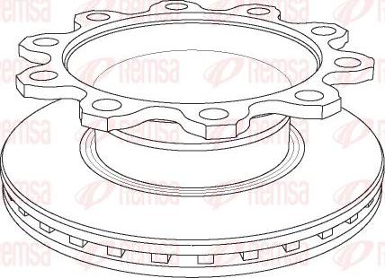 Kawe NCA1084.20 - Спирачен диск vvparts.bg