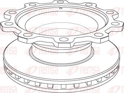 Kawe NCA1083.20 - Спирачен диск vvparts.bg