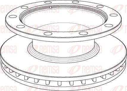 Kawe NCA1082.20 - Спирачен диск vvparts.bg