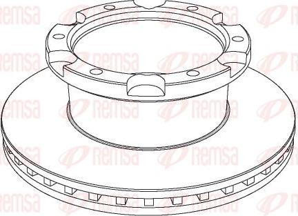 Kawe NCA1036.20 - Спирачен диск vvparts.bg