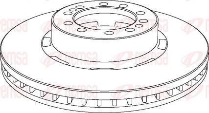 Kawe NCA1074.20 - Спирачен диск vvparts.bg