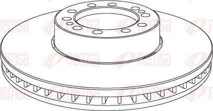 Kawe NCA1075.20 - Спирачен диск vvparts.bg