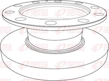 Kawe NCA1192.10 - Спирачен диск vvparts.bg