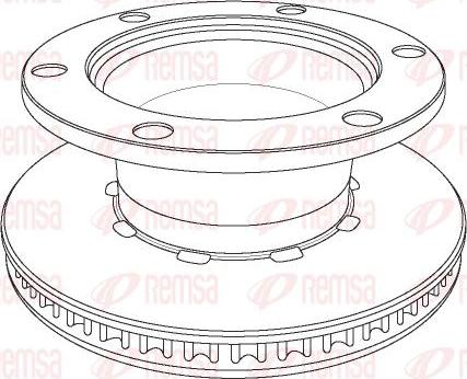 Kawe NCA1125.20 - Спирачен диск vvparts.bg