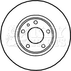 Key Parts KBD4907 - Спирачен диск vvparts.bg