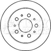 Key Parts KBD4404 - Спирачен диск vvparts.bg