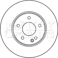 Key Parts KBD4470 - Спирачен диск vvparts.bg