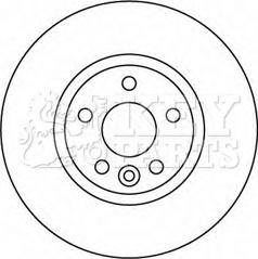 Key Parts KBD4567 - Спирачен диск vvparts.bg