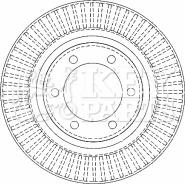 Key Parts KBD4502 - Спирачен диск vvparts.bg