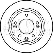 Key Parts KBD4699 - Спирачен диск vvparts.bg