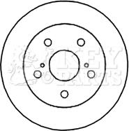 Key Parts KBD4666 - Спирачен диск vvparts.bg