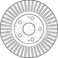 Key Parts KBD4605 - Спирачен диск vvparts.bg