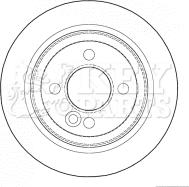 Key Parts KBD4627 - Спирачен диск vvparts.bg