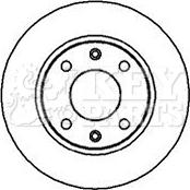 Key Parts KBD4838 - Спирачен диск vvparts.bg