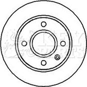 Key Parts KBD4025 - Спирачен диск vvparts.bg