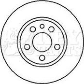 Key Parts KBD4079 - Спирачен диск vvparts.bg