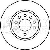 Key Parts KBD5082 - Спирачен диск vvparts.bg