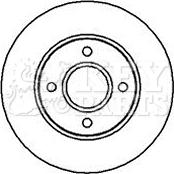 Key Parts KBD4983 - Спирачен диск vvparts.bg