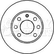 Key Parts KBD4857 - Спирачен диск vvparts.bg