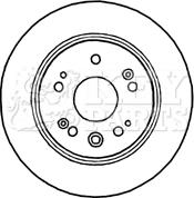 Key Parts KBD4804 - Спирачен диск vvparts.bg