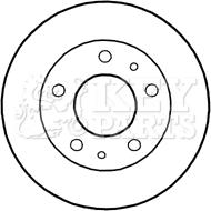 Key Parts KBD4801 - Спирачен диск vvparts.bg