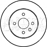 Key Parts KBD4394 - Спирачен диск vvparts.bg