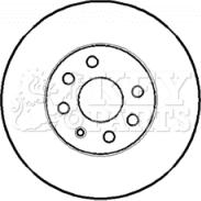 Key Parts KBD4393 - Спирачен диск vvparts.bg