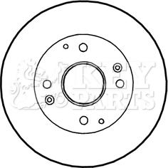 Key Parts KBD4350 - Спирачен диск vvparts.bg