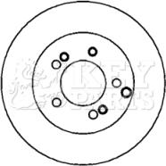 Key Parts KBD4366 - Спирачен диск vvparts.bg