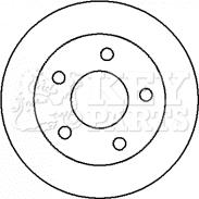 Key Parts KBD4304 - Спирачен диск vvparts.bg