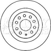 Key Parts KBD4383 - Спирачен диск vvparts.bg