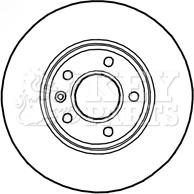 Key Parts KBD4797 - Спирачен диск vvparts.bg