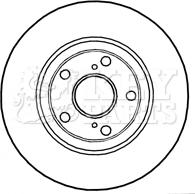 Key Parts KBD4745 - Спирачен диск vvparts.bg