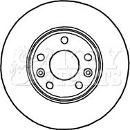 Key Parts KBD4780 - Спирачен диск vvparts.bg