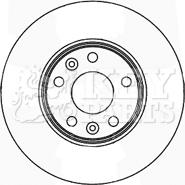 Key Parts KBD5163 - Спирачен диск vvparts.bg