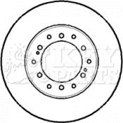 Key Parts KBD5111 - Спирачен диск vvparts.bg