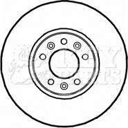 Key Parts KBD5815S - Спирачен диск vvparts.bg