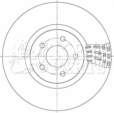 Key Parts KBD5348 - Спирачен диск vvparts.bg