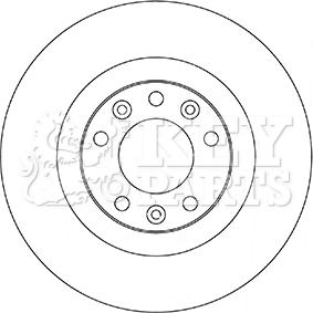 Key Parts KBD5356 - Спирачен диск vvparts.bg