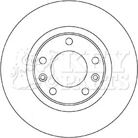 Key Parts KBD5350 - Спирачен диск vvparts.bg