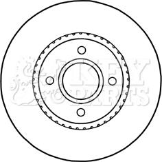 Key Parts KBD5316 - Спирачен диск vvparts.bg