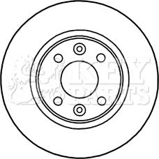 Key Parts KBD5328 - Спирачен диск vvparts.bg