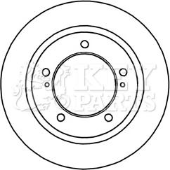 Key Parts KBD5251 - Спирачен диск vvparts.bg