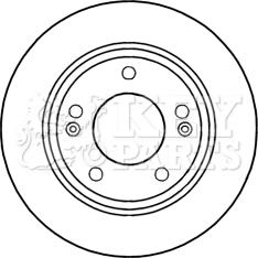 Key Parts KBD5257 - Спирачен диск vvparts.bg