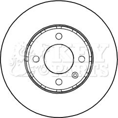 Key Parts KBD5236 - Спирачен диск vvparts.bg